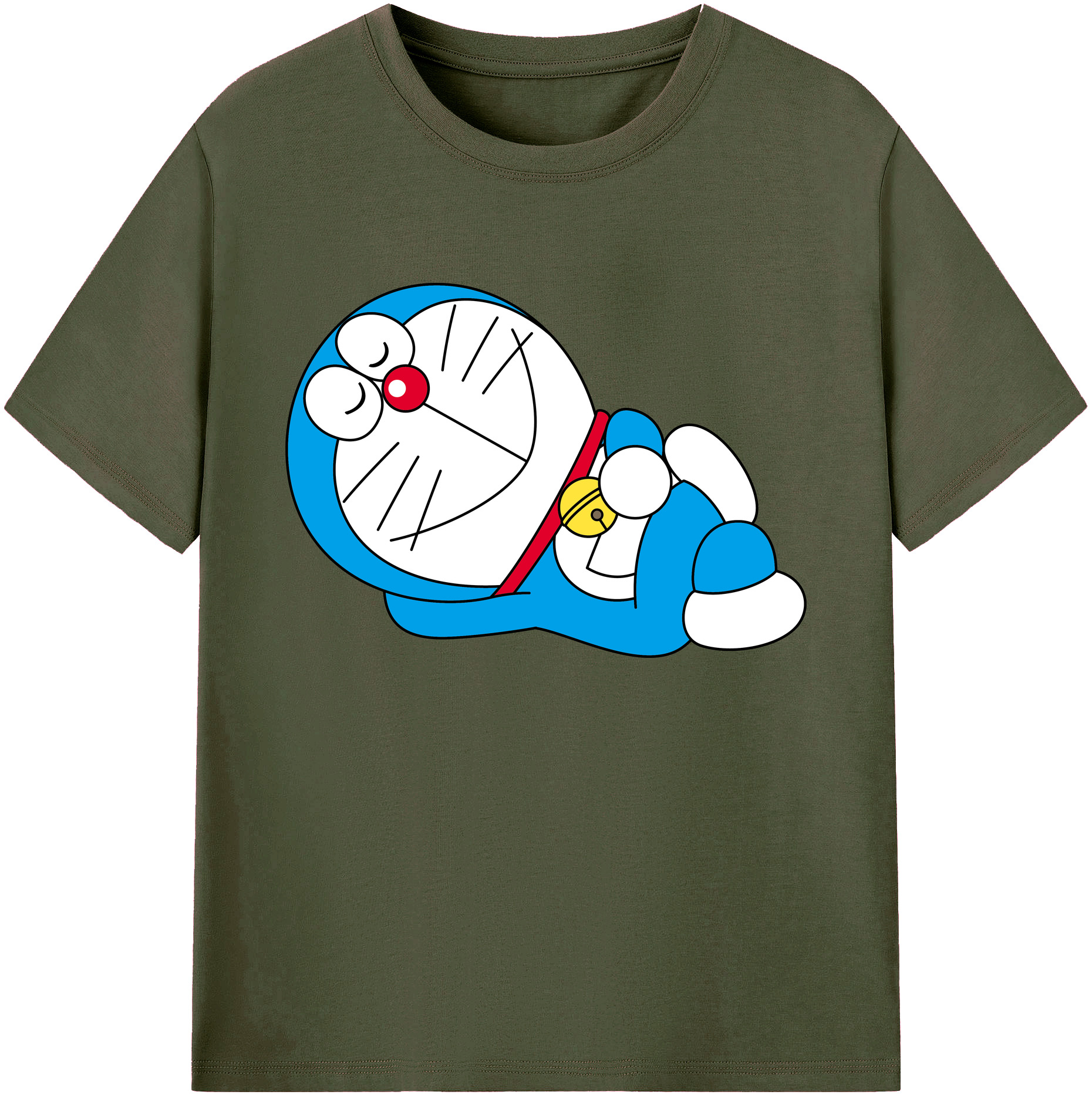 （画像用） ドラえもん Doraemon 綿100％ メンズ半袖Tシャツ｜肌触りやわらか＆通気性